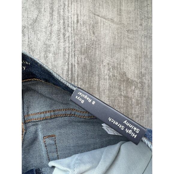 Gap Kids Boys Stretch Denim Jeans Washwell NEW Skinny Leg Medium Wash 8 Regular - Picture 3 of 9